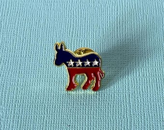 Vintage donkey brooch, democrat donkey pin, liberal, political jewelry, democrat donkey, democrat jewelry, political pin, progressive