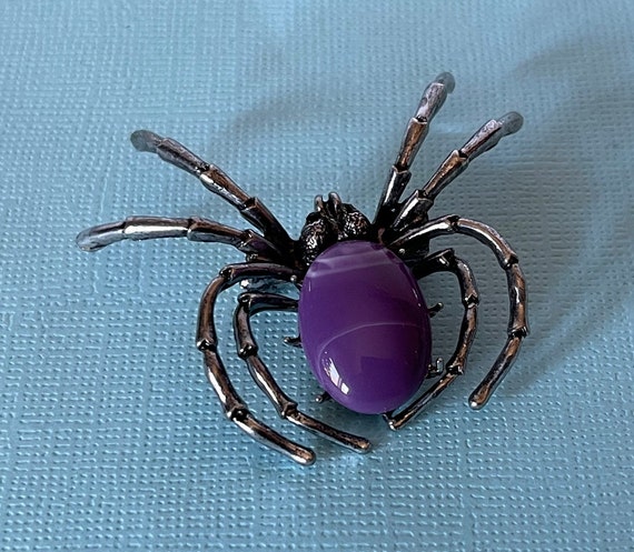 Angel Jewelry Womens Crystal Halloween Spider Pin Brooch Pendants 