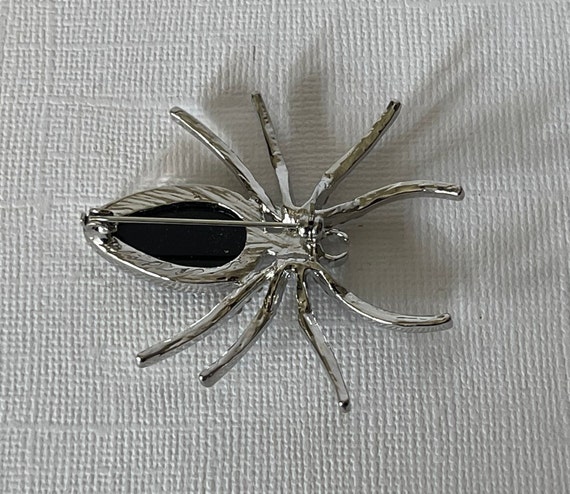 Rhinestone spider brooch, tarantula spider, Hallo… - image 6