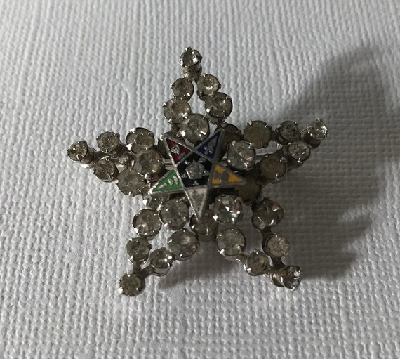 Vintage Order of the Eastern Star brooch, Eastern… - image 4