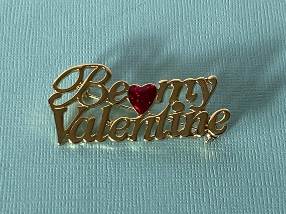 Vintage Be my Valentine brooch, Valentine's brooc… - image 7