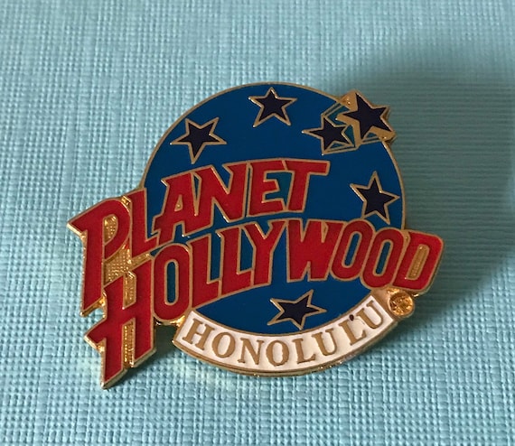 Vintage Planet Hollywood pin, Planet Hollywood col