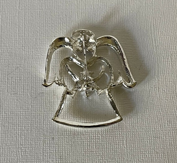 Large vintage angel with halo pin, angel pin, ang… - image 8