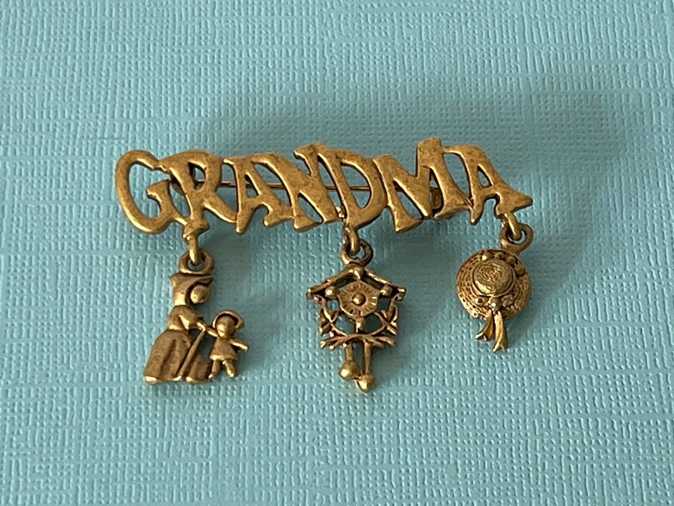 Vintage Grandma Pin Grandma Brooch Gifts for Grandma Grandmother Gifts Grandma Gifts Grandma Pin Grandma Pins Grandma Dangle Pin Etsy