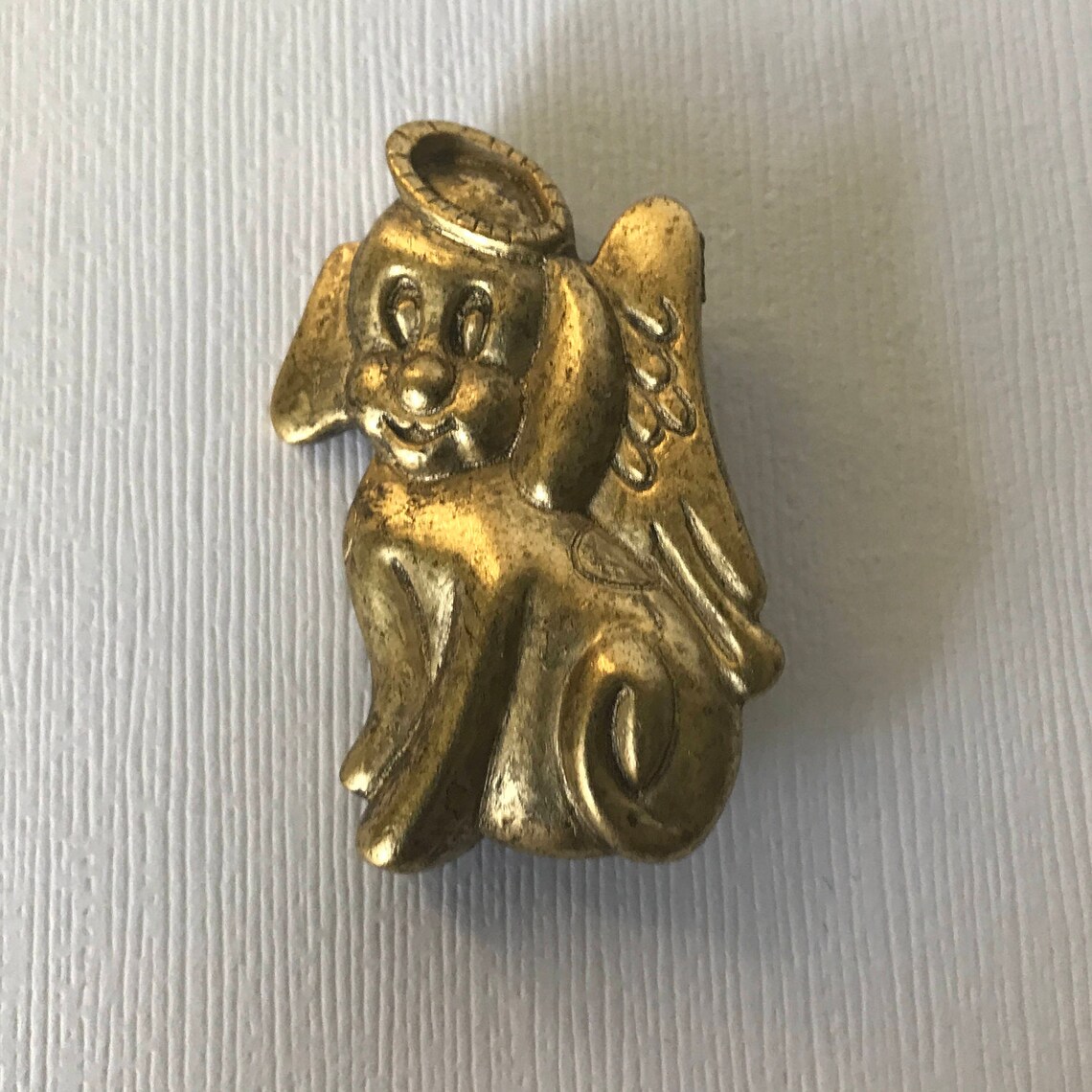 Vintage NEW dog angel pin dog angel brooch rainbow bridge Etsy