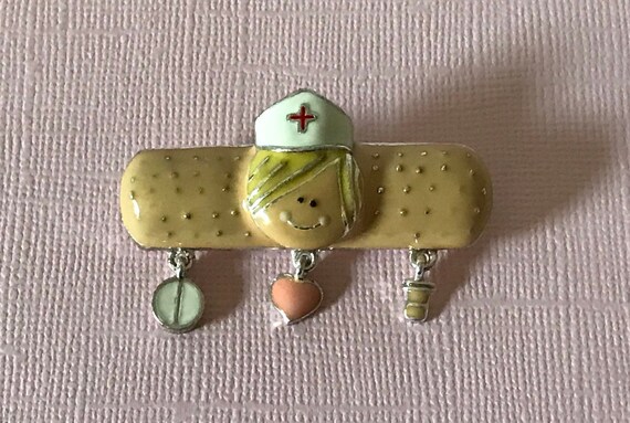 Vintage nurse brooch, nurse gifts, gifts for nurse
