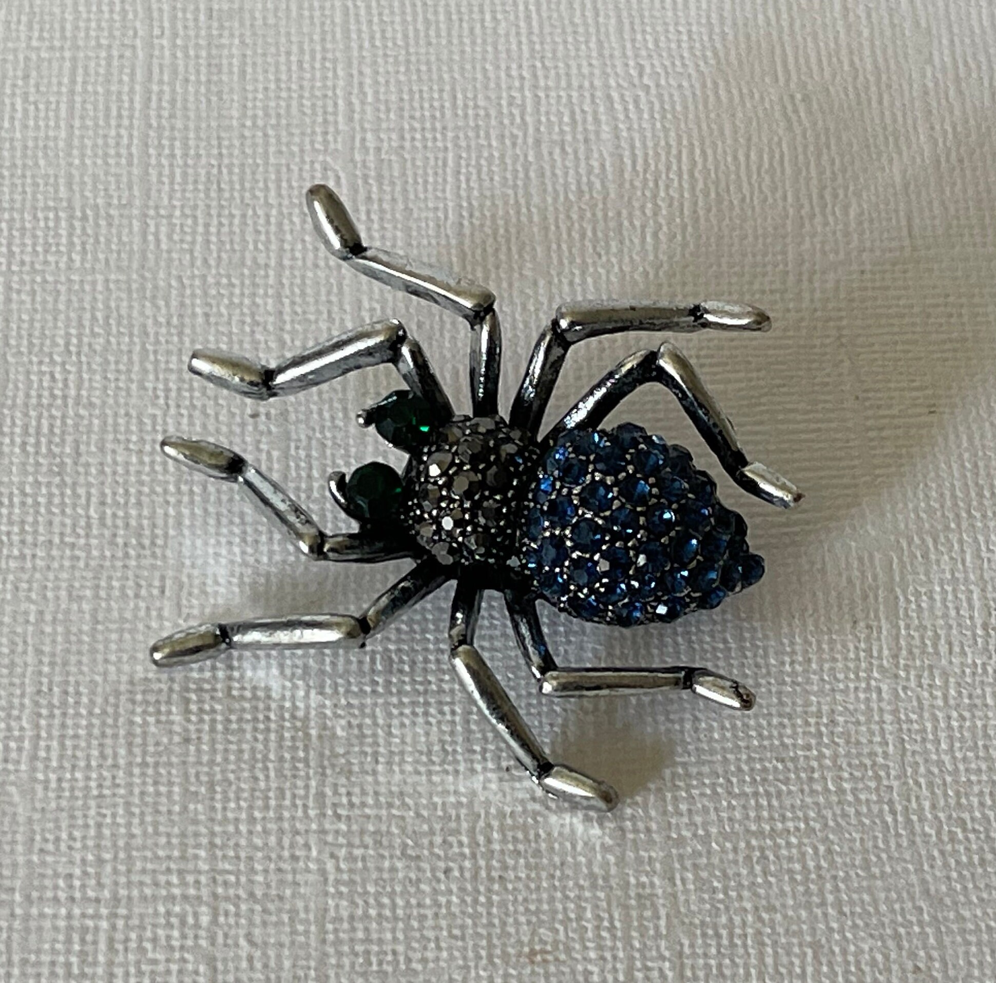 Rhinestone Spider Pin, Blue Rhinestone Spider Pin Spider Pin Spider ...