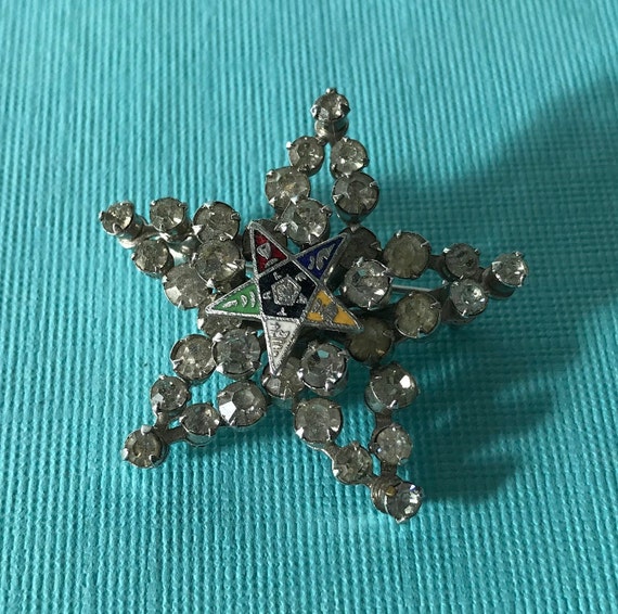 Vintage Order of the Eastern Star brooch, Eastern… - image 1