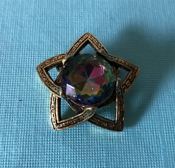 RESERVED CV Vintage watermelon heliotrope pin, wat