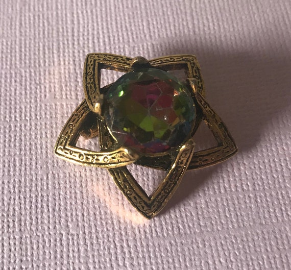 RESERVED CV Vintage watermelon heliotrope pin, wat