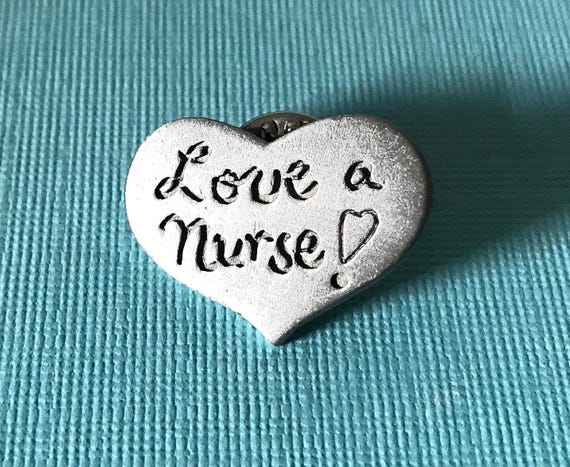 Vintage heart brooch, signed JJ heart brooch, nurse brooch, gifts for nurses, nurse gifts, love a nurse pin, nurse jewelry, silver nurse pin