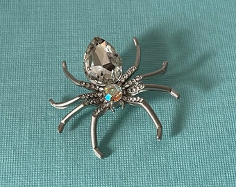 rhinestone spider pin, rhinestone spider brooch, bug pin, insect pin, insect brooch, bug pins, spider pins, spiders, bug jewelry