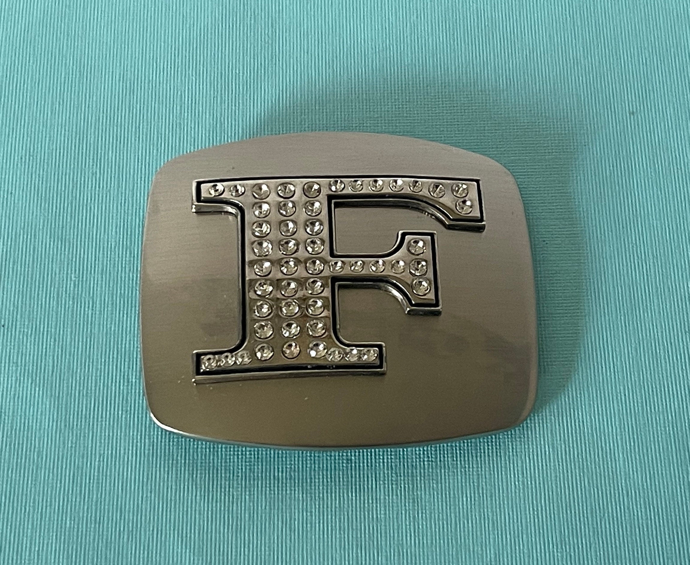 GlyphsTreasures Letter F Belt Buckle