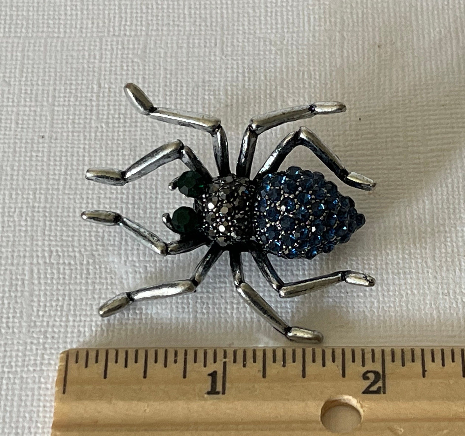 Rhinestone Spider Pin, Blue Rhinestone Spider Pin Spider Pin Spider ...