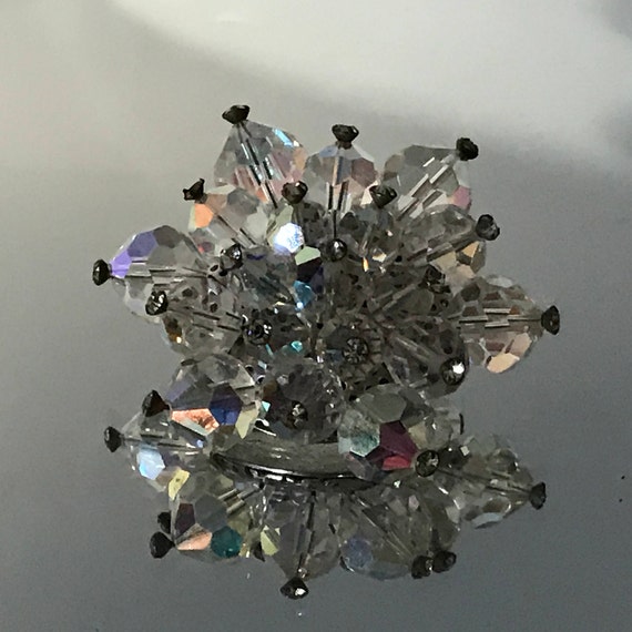 Crystal brooch, austrian crystal brooch, crystal … - image 6