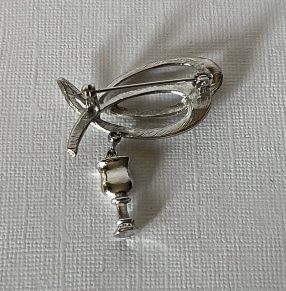 Vintage Order of the Eastern star brooch, goblet … - image 6