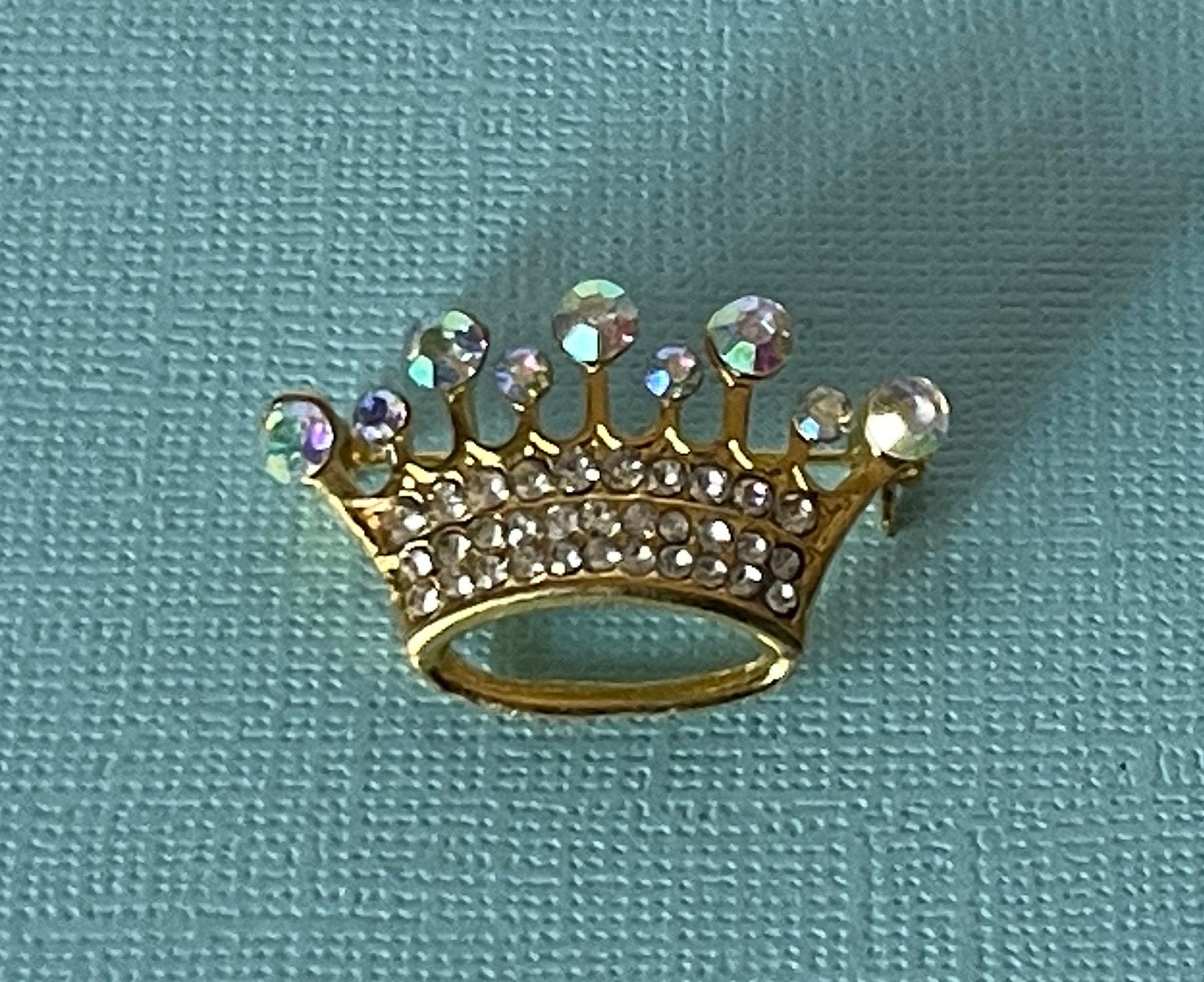 Rhinestone Crown Brooch, Queen Jewelry, Princess Jewelry, Gold Crown ...