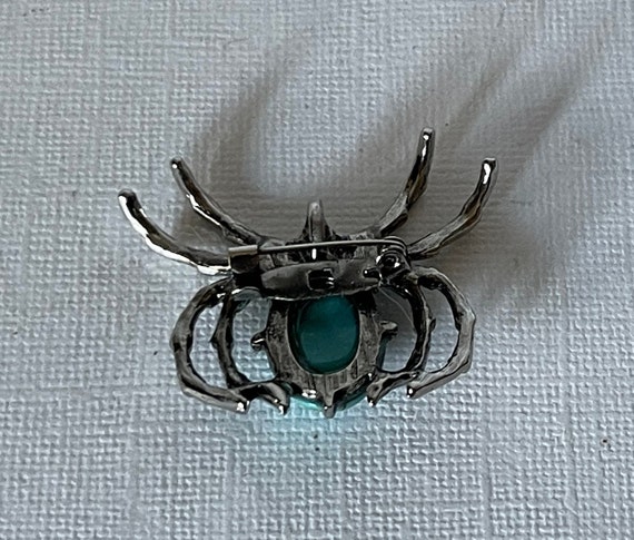 Blue spider pin, turquoise spider pin, spider jew… - image 4