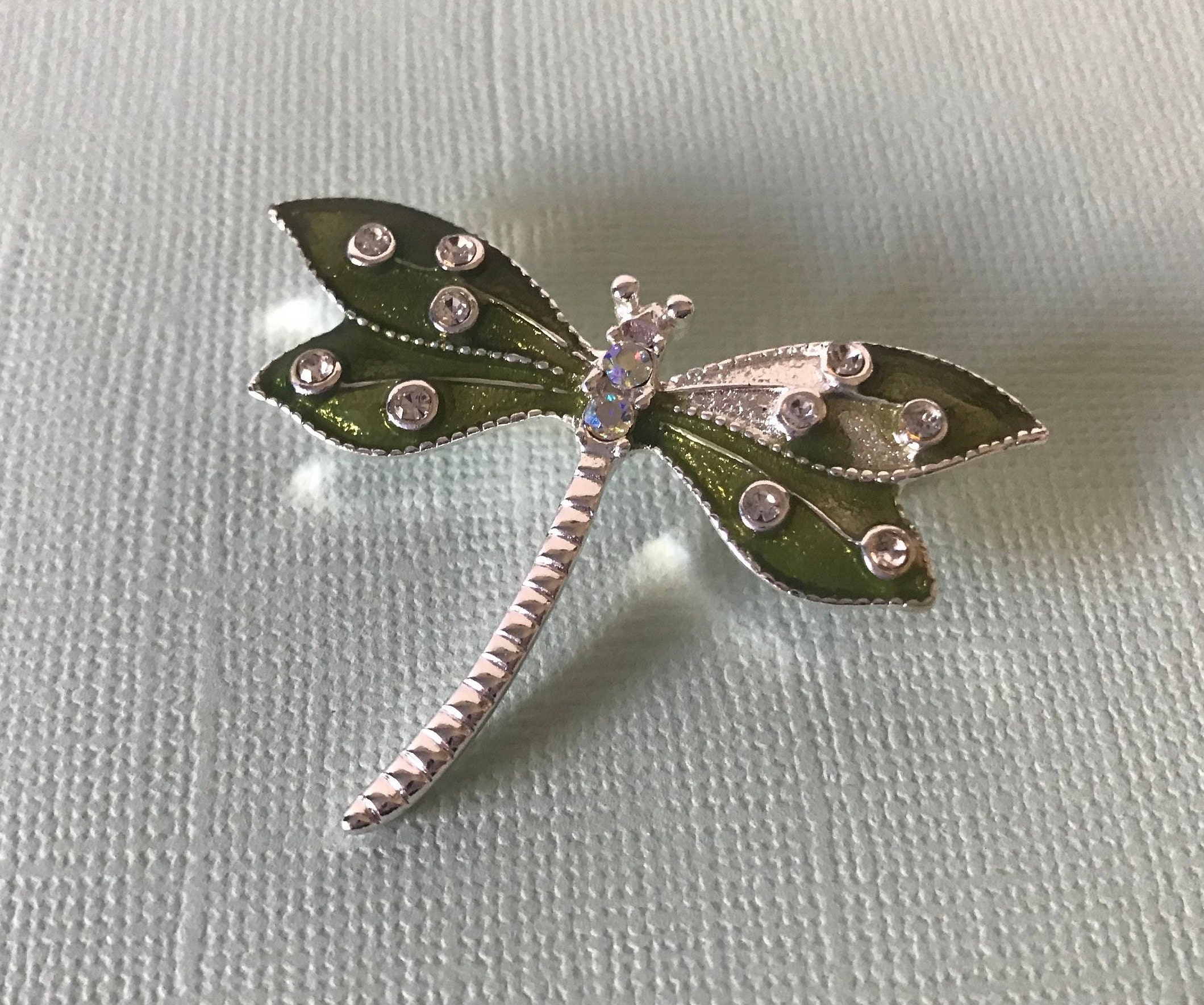 Portachiavi Libellula BAMAY Bicolore Oro E Argento - Gioiello Per Borsa In Acciaio Inox - 3