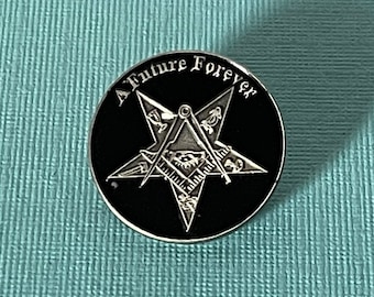 Vintage masonic pin, Mason pin, A future forever pin,