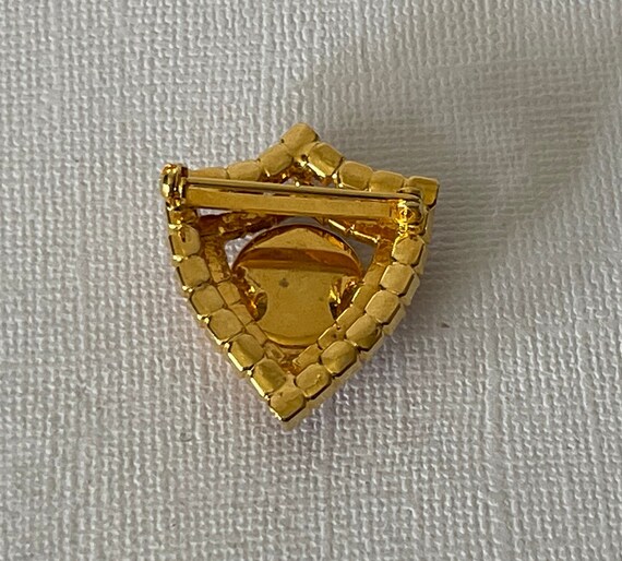 Vintage rhinestone Rhode Island Pin, high end Rho… - image 5