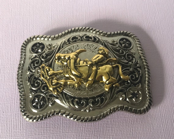 bull riding belt buckles