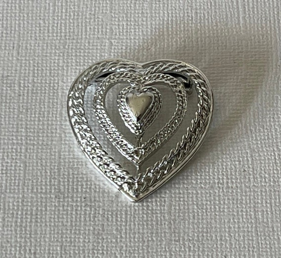 Signed Gerry's heart pin, vintage Gerry's heart p… - image 4
