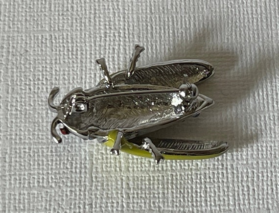Rhinestone roach pin, fly pin, rhinestone bug pin… - image 5