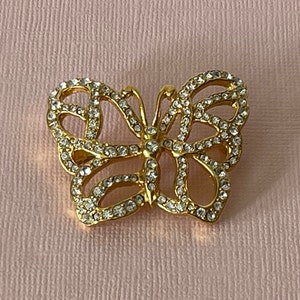 Vintage Strass Schmetterling Pin, Schmetterling Brosche, Strass Schmetterling Brosche, Schmetterlinge, Schmetterling Schmuck, Vintage Schmetterling Pin