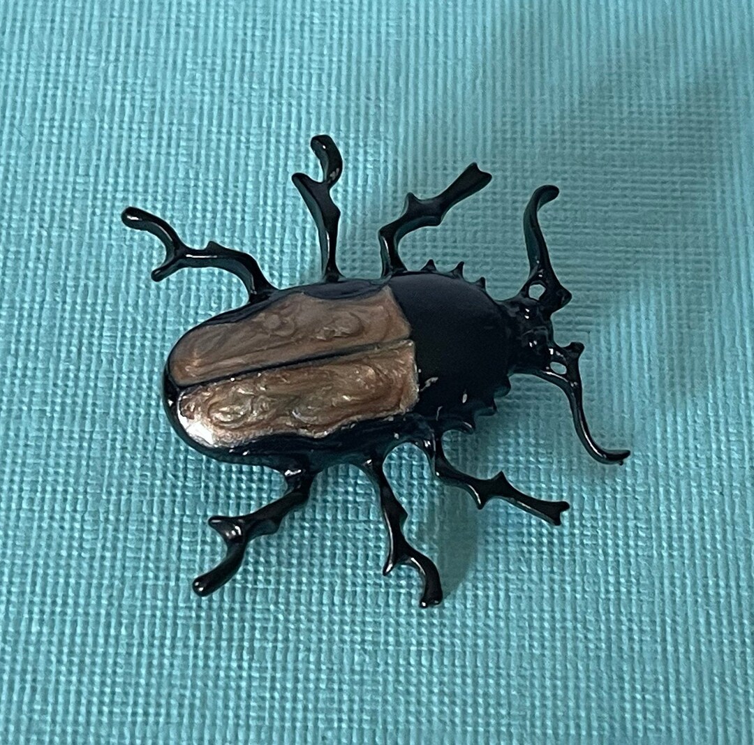 Brown Roach Brooch Roach Pin Beetle Pin Bug Jewelry Etsy Australia