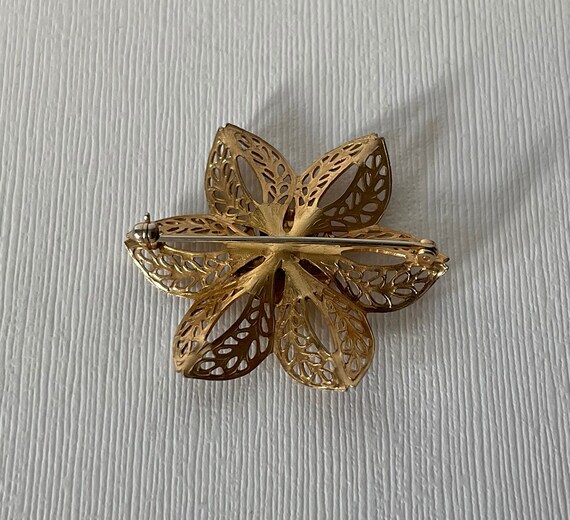 Vintage Order of the Eastern Star Flower Pin, Eastern Star