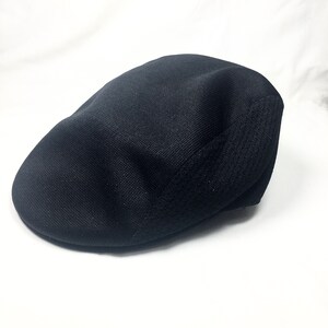 Vintage Toppers Black One Size Newsboy Cabbie Hat Driving Cap Mesh Sides
