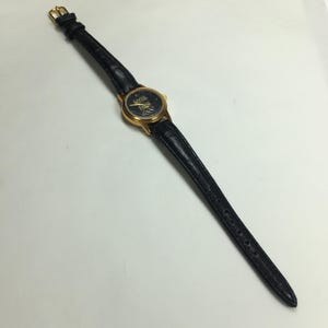 1996 KODAK Olympic Sponsor Womens Wrist Watch Leather Band Vintage Working zdjęcie 10