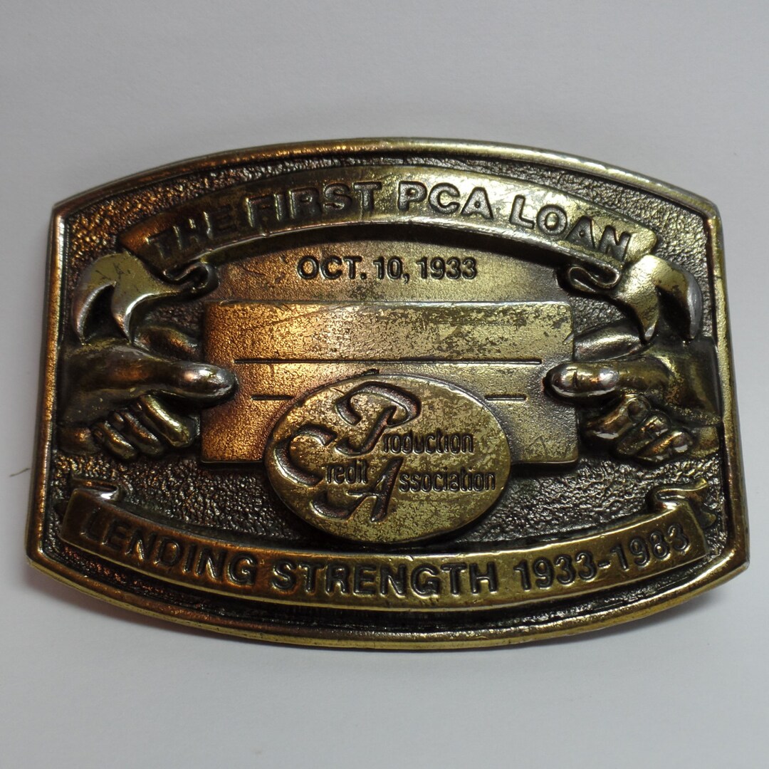 Production Credit Association 50th Anniversary Belt Buckle Etsy France