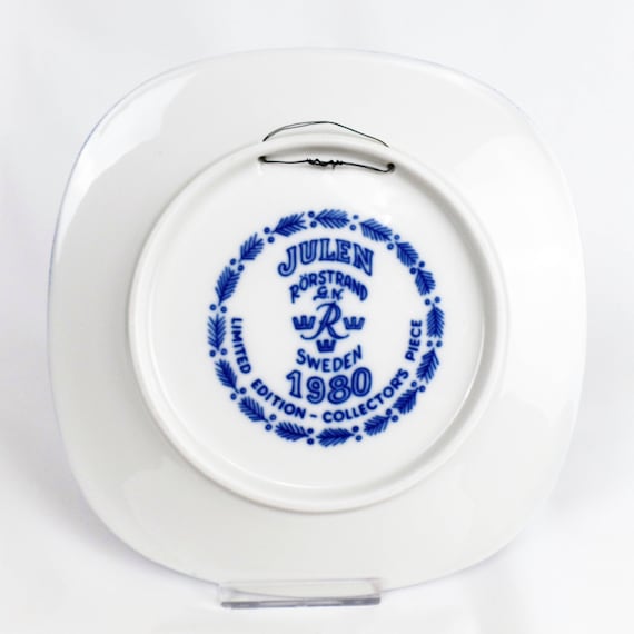 Limited Edition RARE 1980 Julen Rorstrand Sweden Christmas Plate