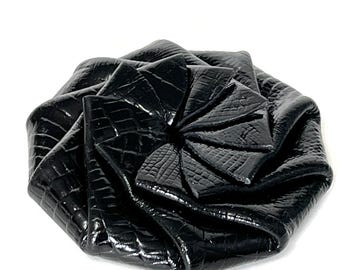 Porte-monnaie en cuir vintage, porte-monnaie en cuir, moulinet de poche noir