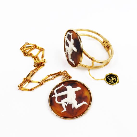 Sagittarius Zodiac Jewelry Necklace Bracelet Set C