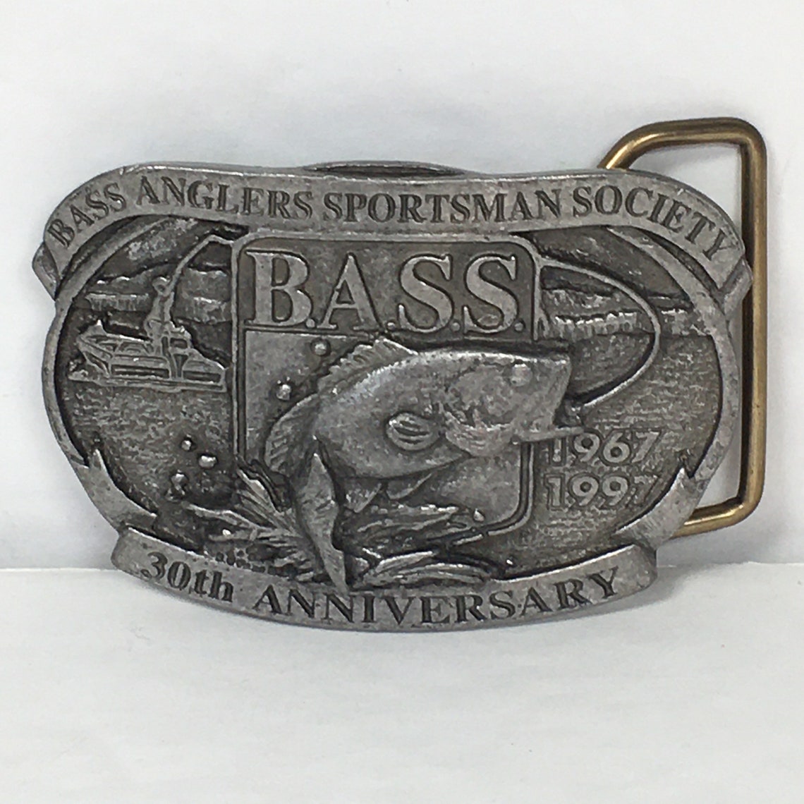Belt Buckle Bass Anglers Sportsman Society 30th