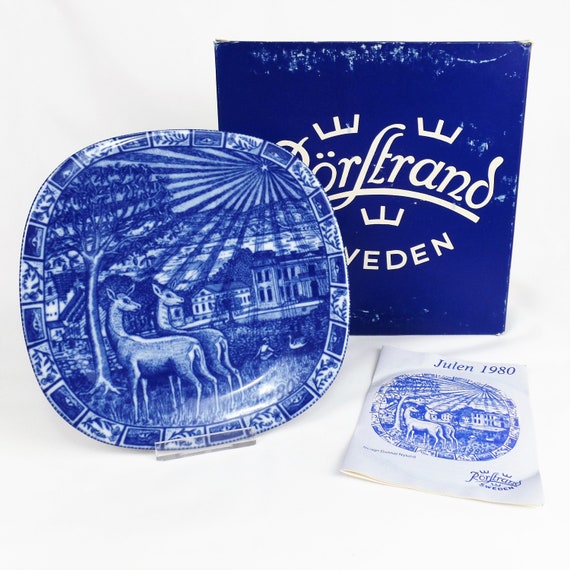 Limited Edition RARE 1980 Julen Rorstrand Sweden Christmas Plate