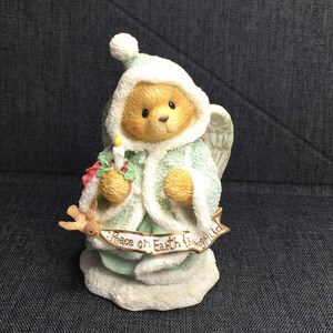Cherished Teddies 1996 Angela &quot;Peace on Earth &quot; Priscilla Hillman Model 175986 Enesco / Teddy Bear Christmas Angel