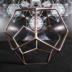 Copper Dodecahedron - Sacred Geometry Meditation Tool