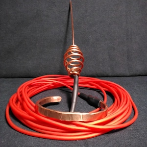 Copper Grounding Bracelet: Plug-In or Spiral Spike