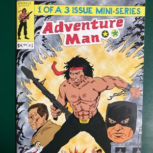 Adventure Man # 1 Comic by Sparkle Comics