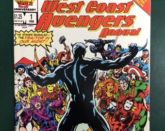 West Coast Avengers Annual # 1 Comic by Marvel Comics