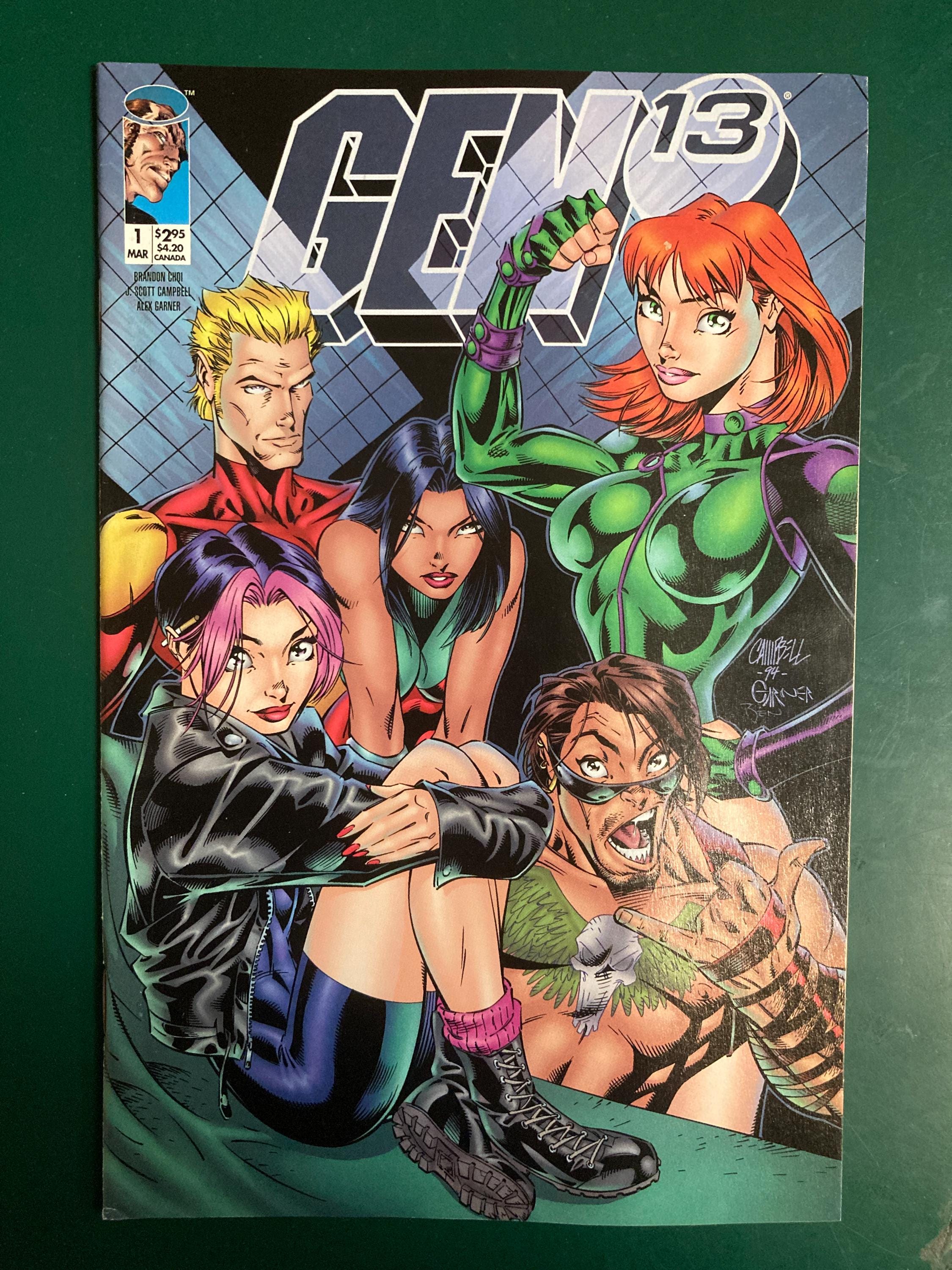 GEN13 ジェン・サーティーン ポスター B2 1990年代 Gen 13 Comic - Etsy