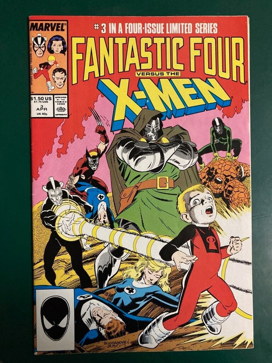Fantastic Four Vs. Xmen 3 Comic by Marvel Comics Etsy