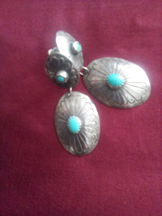 Marvelous Vintage Navajo Native American Jewelry jewelry Large Turquoise Sterling Silver Cork Marvelous Vintage Navajo Native American Jewelry jewelry Large Turquoise Sterling Silver Cork