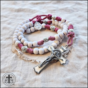 Rugged Rosaries® St. Therese of Lisieux - Paracord Rosary