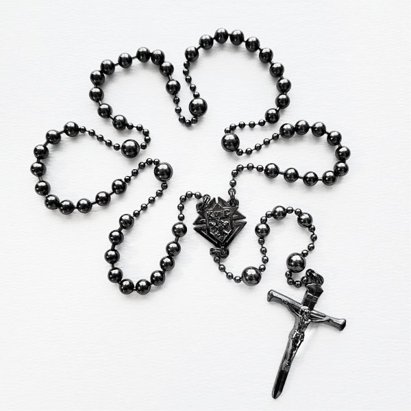 Rugged Rosaries® Knights of Columbus® WWI Battle Beads Combat Rosary in Gunmetal