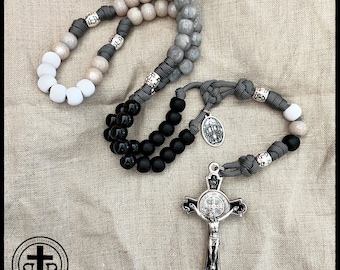 Rugged Rosaries® Holy Souls of Purgatory Rosary  - Paracord Rosary